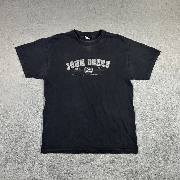 John Deere Other - Vintage Y2k John Deere Men's Black Short Sleeve T-Shirt Medium #1824